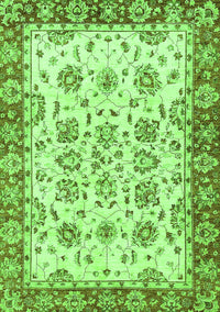 Abstract Green Modern Rug, abs433grn