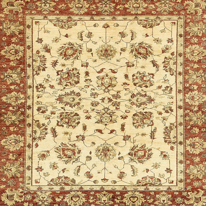 Square Abstract Red Modern Rug, abs433