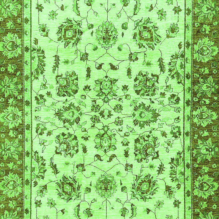 Machine Washable Abstract Green Modern Area Rugs, wshabs433grn