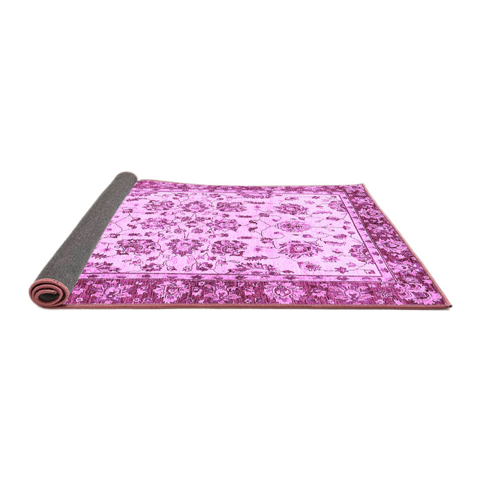 Sideview of Abstract Purple Modern Rug, abs433pur