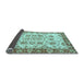 Sideview of Abstract Light Blue Modern Rug, abs433lblu