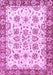 Machine Washable Abstract Purple Modern Area Rugs, wshabs433pur