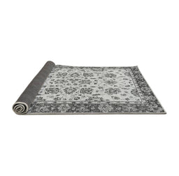 Sideview of Abstract Gray Modern Rug, abs433gry