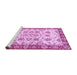 Sideview of Machine Washable Abstract Purple Modern Area Rugs, wshabs433pur