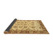 Sideview of Abstract Brown Modern Rug, abs433brn