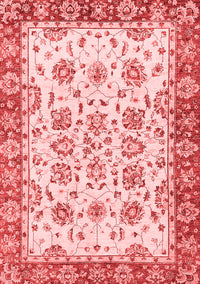 Abstract Red Modern Rug, abs433red