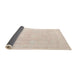 Sideview of Abstract Wheat Beige Modern Rug, abs4340