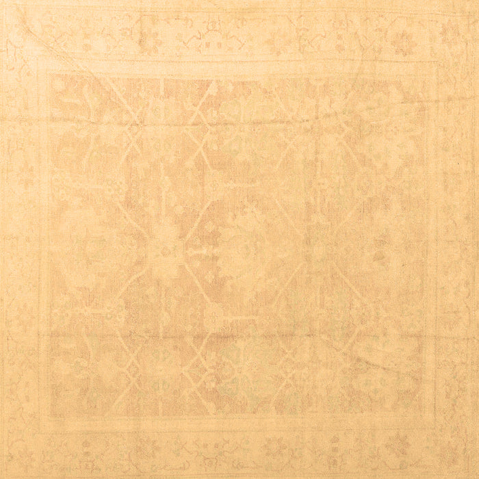 Square Machine Washable Abstract Brown Modern Rug, wshabs4340brn