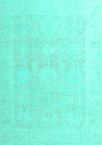 Abstract Turquoise Modern Rug, abs4340turq