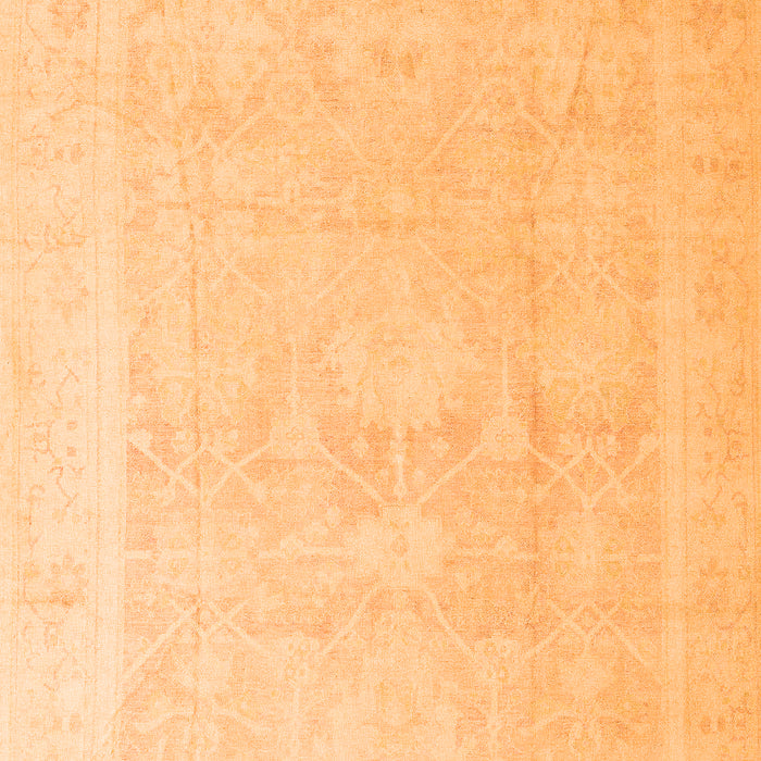 Machine Washable Abstract Orange Modern Area Rugs, wshabs4340org