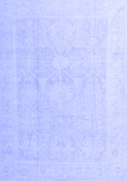Abstract Blue Modern Rug, abs4340blu