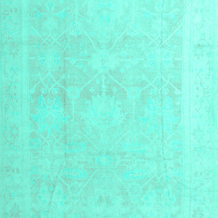 Machine Washable Abstract Turquoise Modern Area Rugs, wshabs4340turq