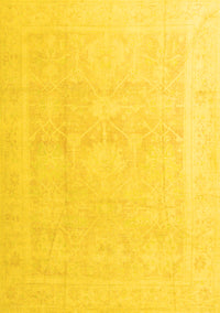 Abstract Yellow Modern Rug, abs4340yw