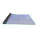 Sideview of Abstract Blue Modern Rug, abs4340blu