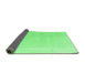 Sideview of Abstract Emerald Green Modern Rug, abs4340emgrn