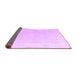 Sideview of Abstract Purple Modern Rug, abs4340pur