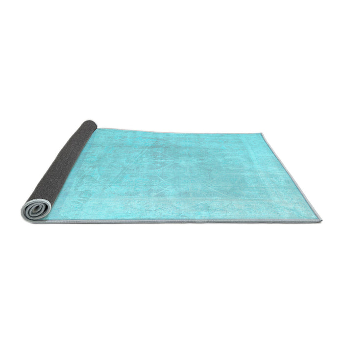 Sideview of Abstract Light Blue Modern Rug, abs4340lblu