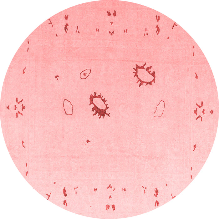 Machine Washable Oriental Red Traditional Rug, wshabs4341red