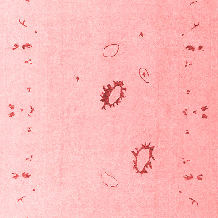 Machine Washable Oriental Red Traditional Rug, wshabs4341red