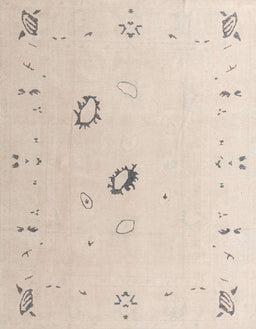 Abstract Light Orange Gold Oriental Rug, abs4341