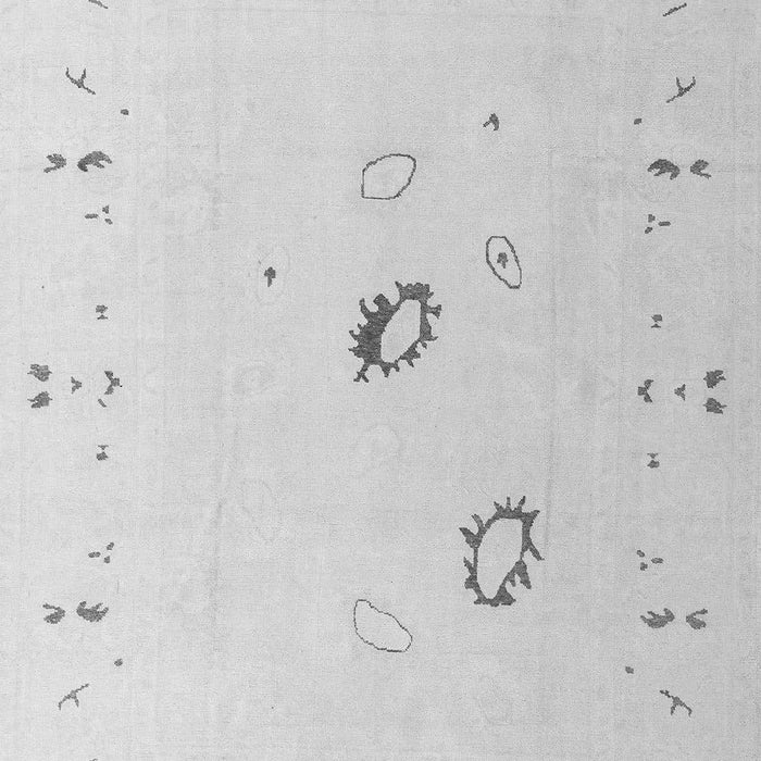 Machine Washable Oriental Gray Traditional Rug, wshabs4341gry