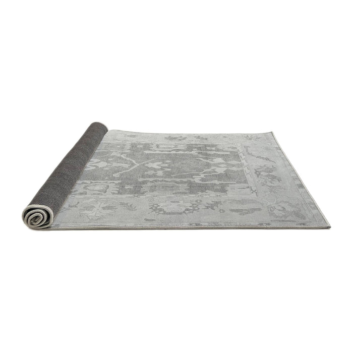 Sideview of Abstract Gray Modern Rug, abs4342gry