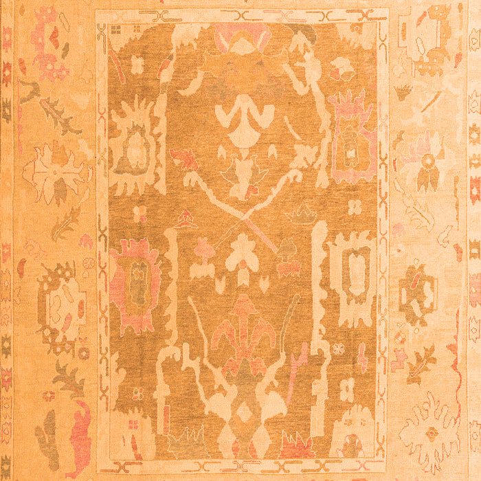 Abstract Orange Modern Rug, abs4342org