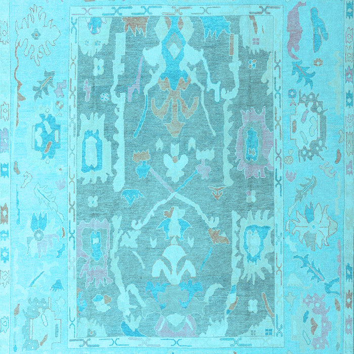 Abstract Light Blue Modern Rug, abs4342lblu