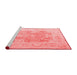 Modern Red Washable Rugs