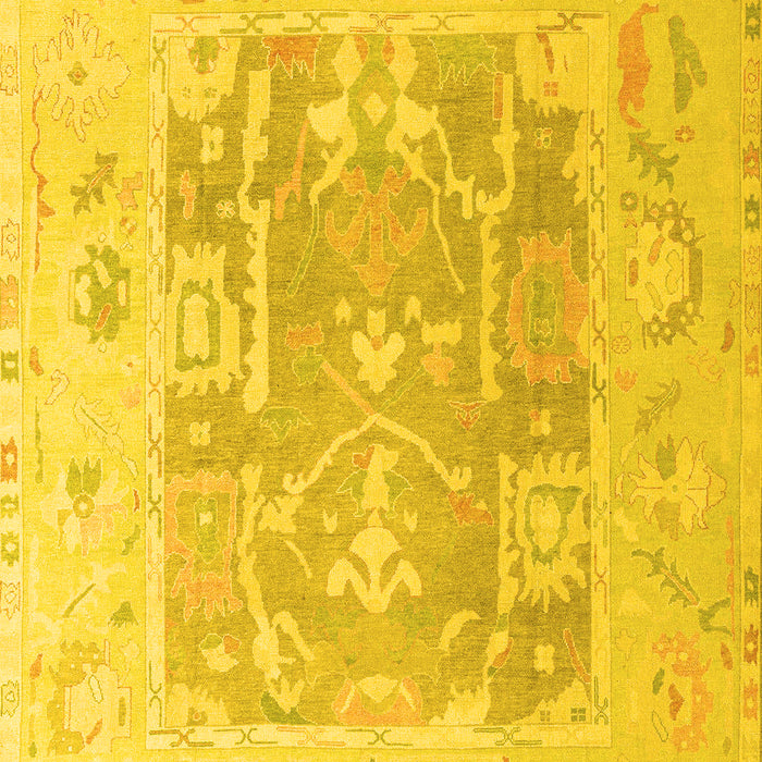 Machine Washable Abstract Yellow Modern Rug, wshabs4342yw