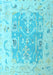 Oriental Light Blue Traditional Rug, abs4343lblu