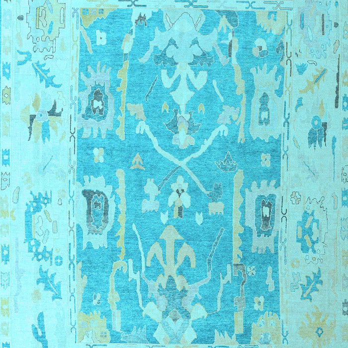 Oriental Light Blue Traditional Rug, abs4343lblu