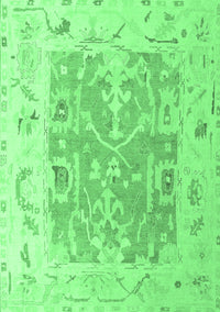 Oriental Emerald Green Traditional Rug, abs4343emgrn