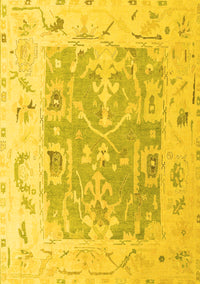 Oriental Yellow Traditional Rug, abs4343yw