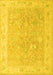 Machine Washable Abstract Yellow Modern Rug, wshabs4344yw