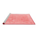 Modern Red Washable Rugs