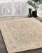 Machine Washable Abstract Brown Sugar Brown Rug in a Family Room, wshabs4344