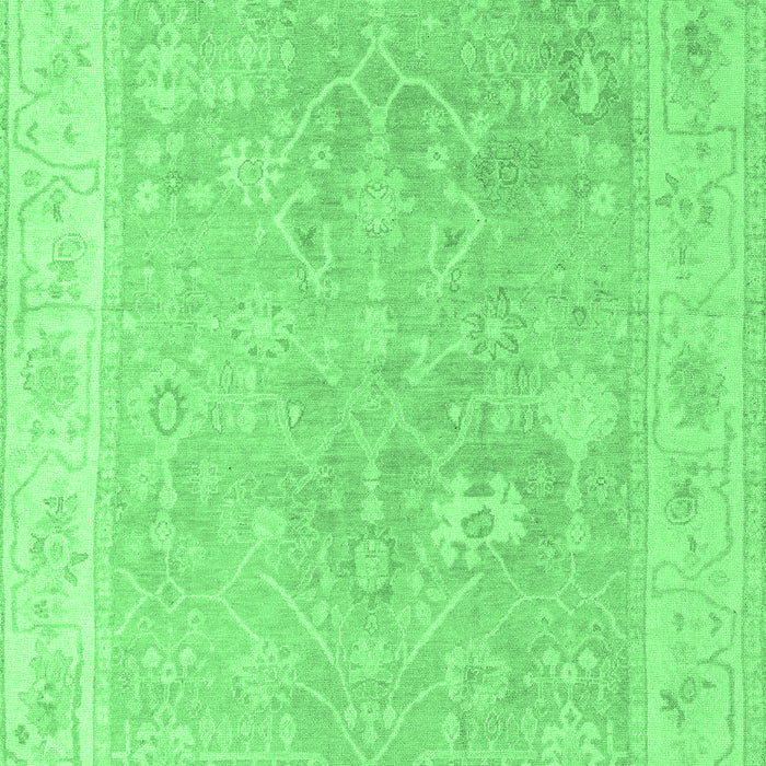 Machine Washable Abstract Emerald Green Modern Area Rugs, wshabs4344emgrn