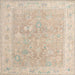 Square Abstract Brown Modern Rug, abs4344