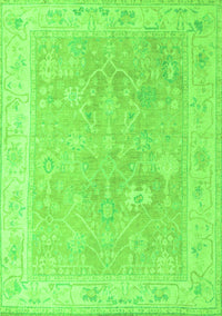 Abstract Green Modern Rug, abs4344grn