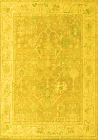 Abstract Yellow Modern Rug, abs4344yw