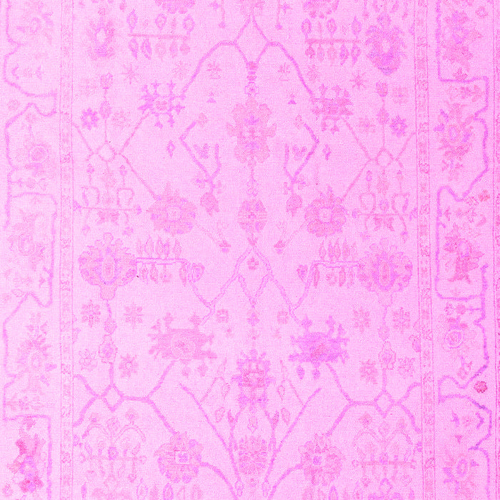 Machine Washable Oriental Pink Traditional Rug, wshabs4345pnk