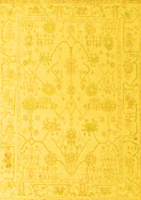 Oriental Yellow Traditional Rug, abs4345yw