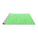 Sideview of Machine Washable Oriental Emerald Green Traditional Area Rugs, wshabs4345emgrn