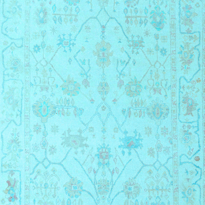 Oriental Light Blue Traditional Rug, abs4345lblu