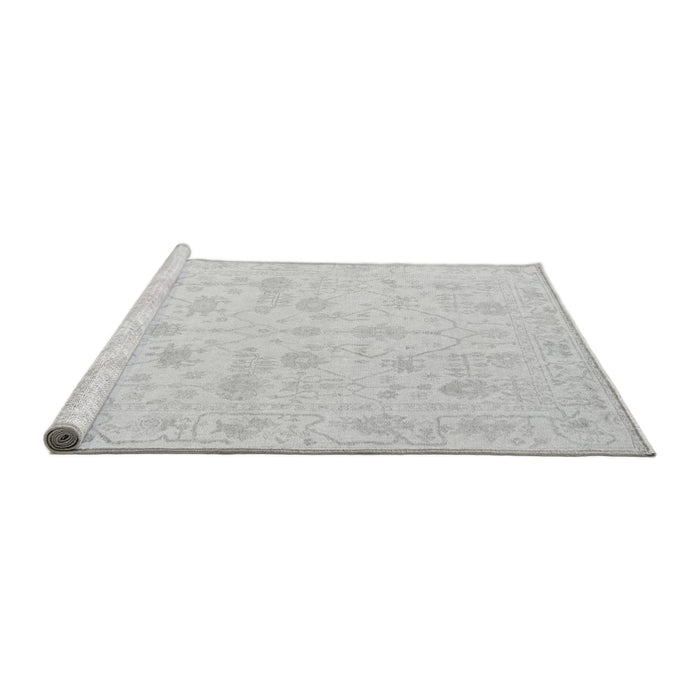 Sideview of Machine Washable Oriental Gray Traditional Rug, wshabs4345gry