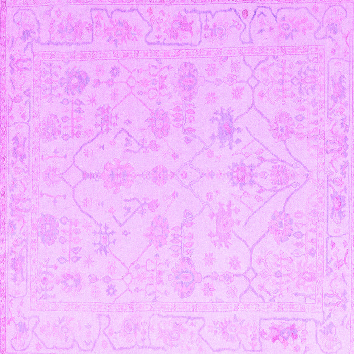 Square Oriental Purple Traditional Rug, abs4345pur