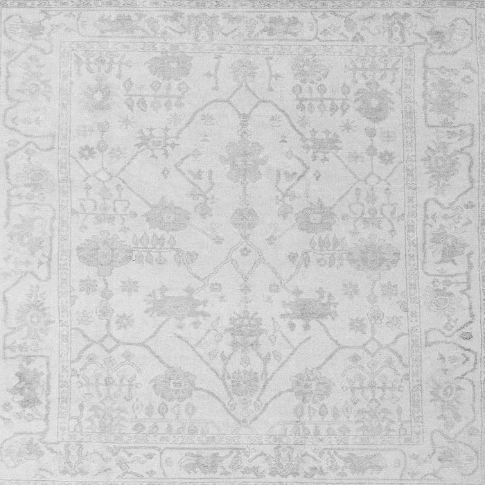 Square Oriental Gray Traditional Rug, abs4345gry