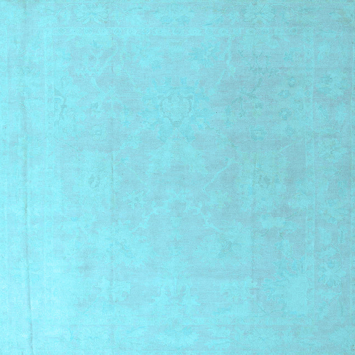 Square Machine Washable Abstract Light Blue Modern Rug, wshabs4346lblu