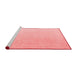 Modern Red Washable Rugs